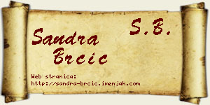Sandra Brčić vizit kartica